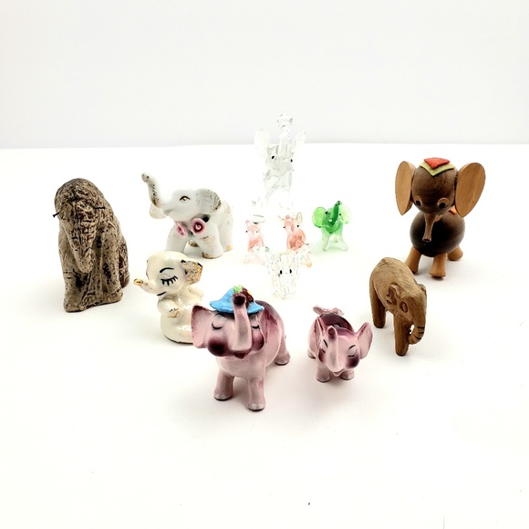 no brand Other - Assorted Vintage Elephant Figurines